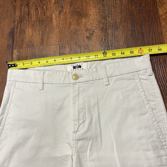 Joseph Abboud Men's Ivory Stretch Twill Cotton Dress Pants Size 32/32 - Picture 7 of 8